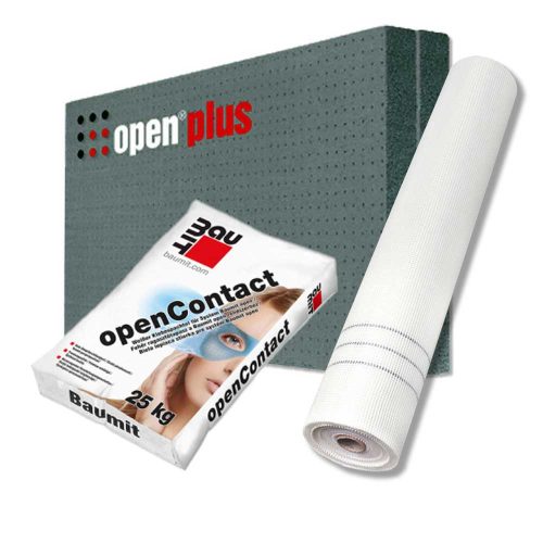 Baumit OpenPlus Grafit EPS homlokzati hőszigetelő alaprendszer 12cm