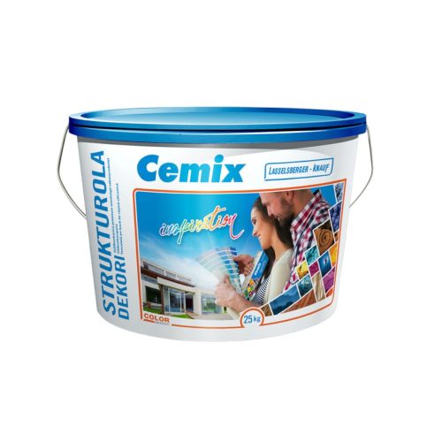 Cemix StrukturOLA Dekor vékonyvakolat kapart 1.5 mm intenzív színek 25kg